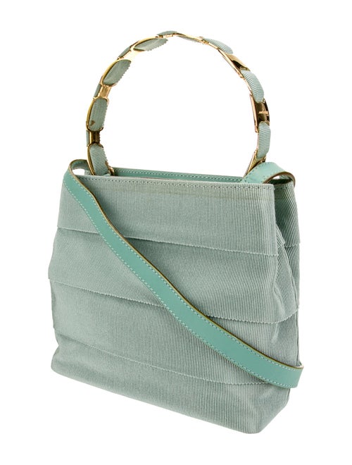 Salvatore Ferragamo Canvas Top Handle Bag