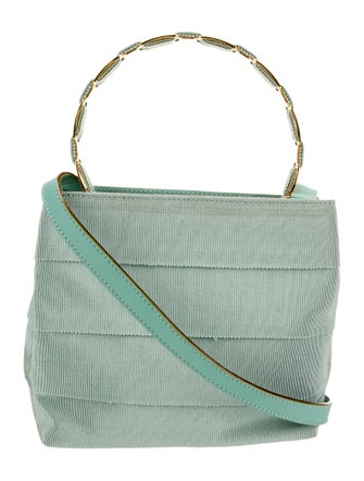 Salvatore Ferragamo Canvas Top Handle Bag