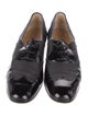 Salvatore Ferragamo Patent Leather Grosgrain Trim Oxfords