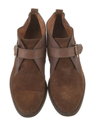 Salvatore Ferragamo Suede Lace-Up Boots