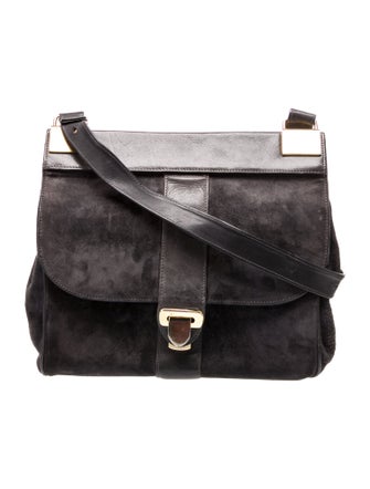 Salvatore Ferragamo Suede Shoulder Bag