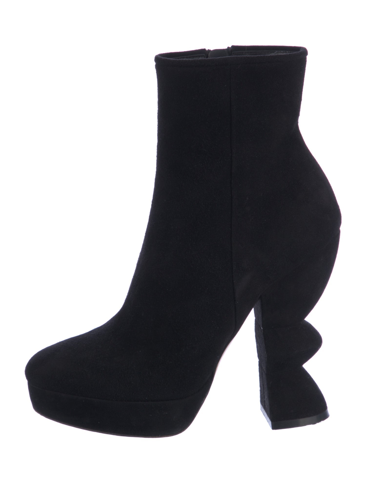 Salvatore Ferragamo Suede Sock Boots