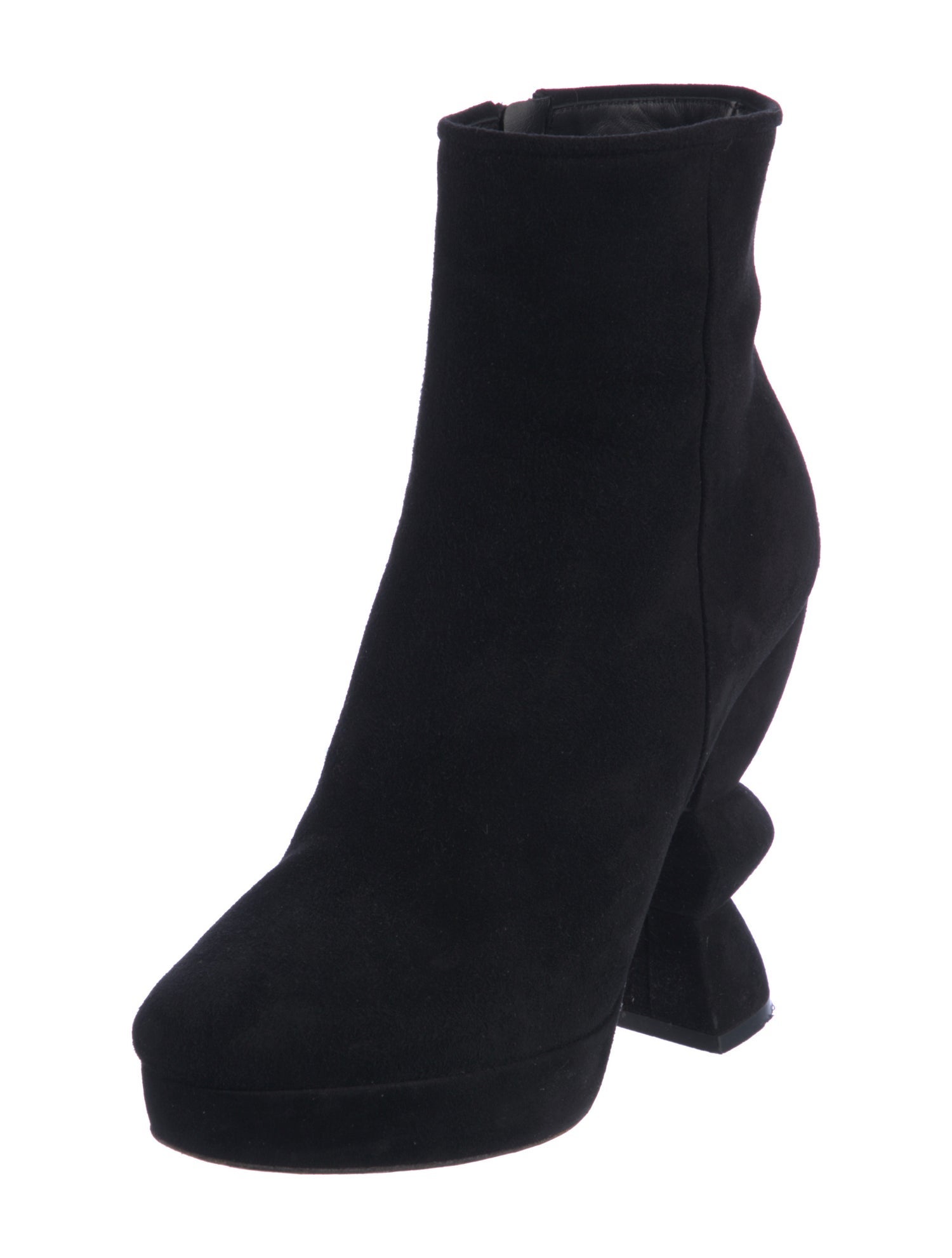 Salvatore Ferragamo Suede Sock Boots