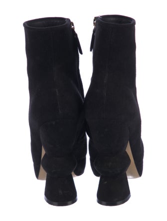 Salvatore Ferragamo Suede Sock Boots