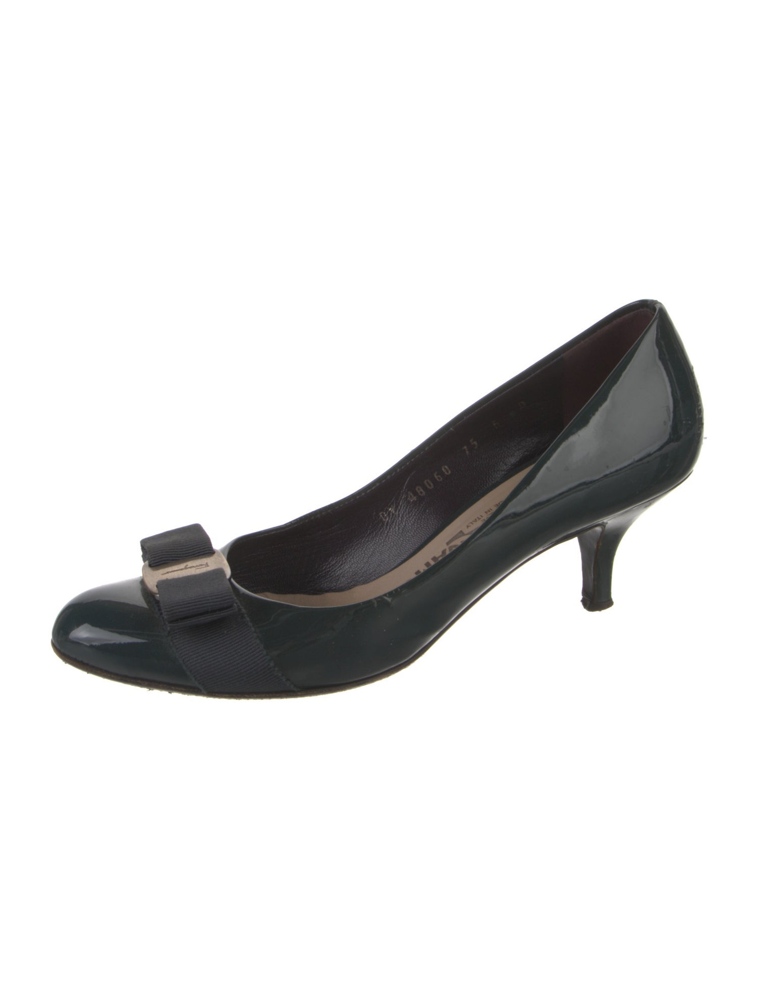 Salvatore Ferragamo Vara Bow Accent Patent Leather Pumps