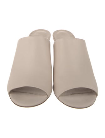 Salvatore Ferragamo Leather Slides