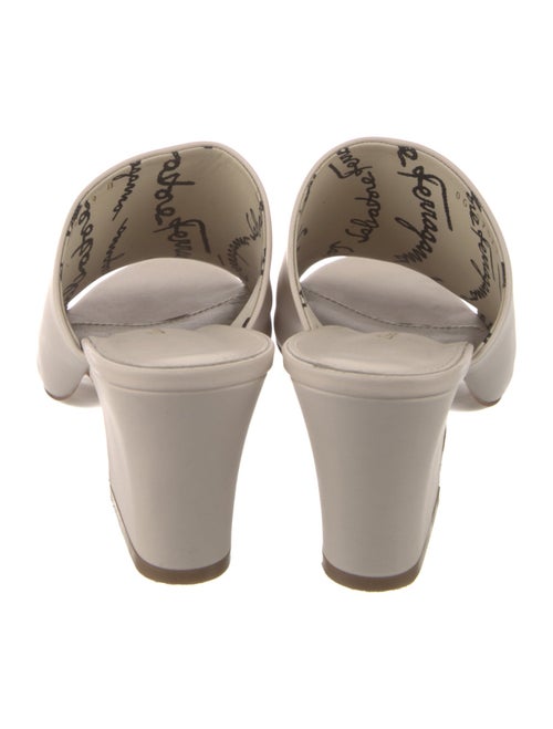 Salvatore Ferragamo Leather Slides