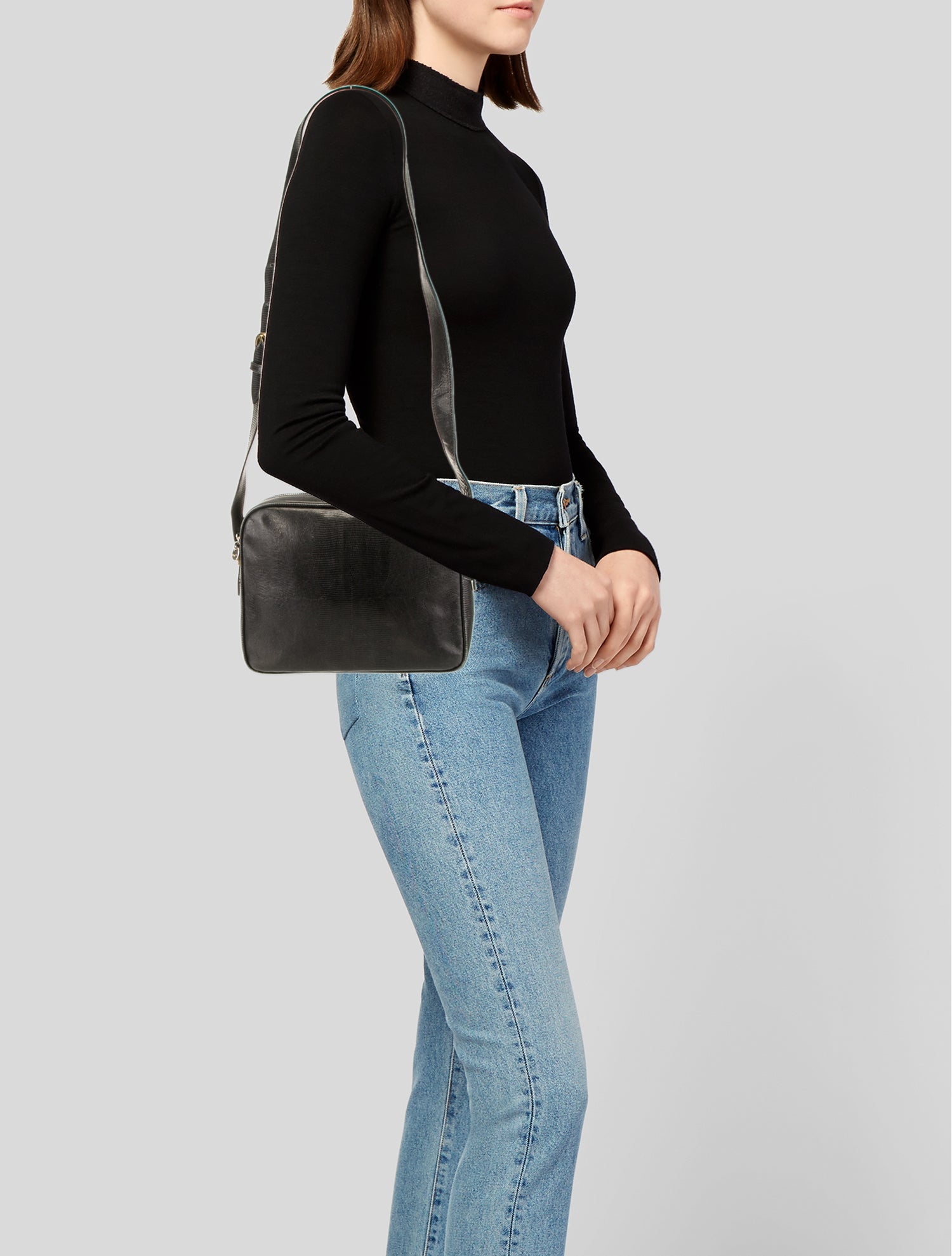 Salvatore Ferragamo Leather Messenger Bag