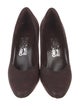 Salvatore Ferragamo Embossed Leather Printed Pumps