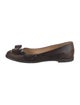 Salvatore Ferragamo Vara Bow Accent Leather Flats