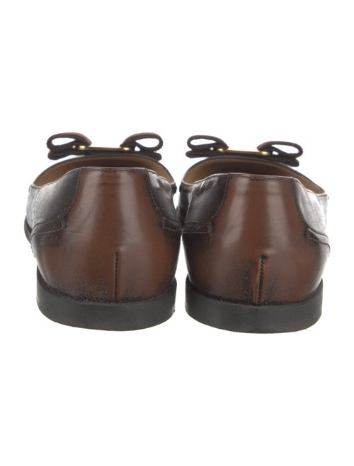 Salvatore Ferragamo Vara Bow Accent Leather Flats