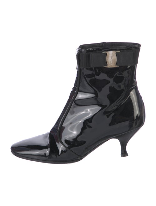 Salvatore Ferragamo Patent Leather Printed Boots