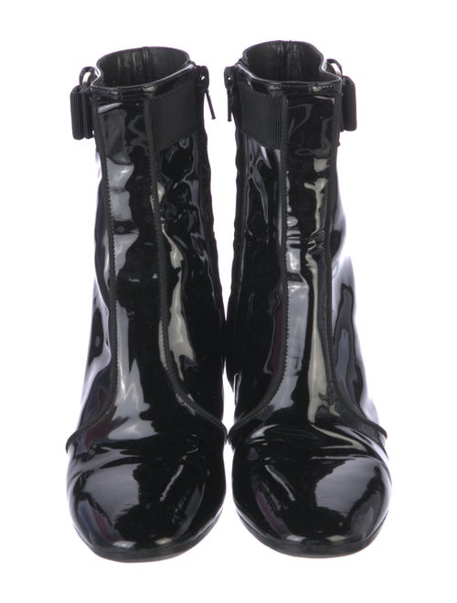 Salvatore Ferragamo Patent Leather Printed Boots