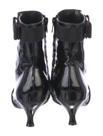 Salvatore Ferragamo Patent Leather Printed Boots
