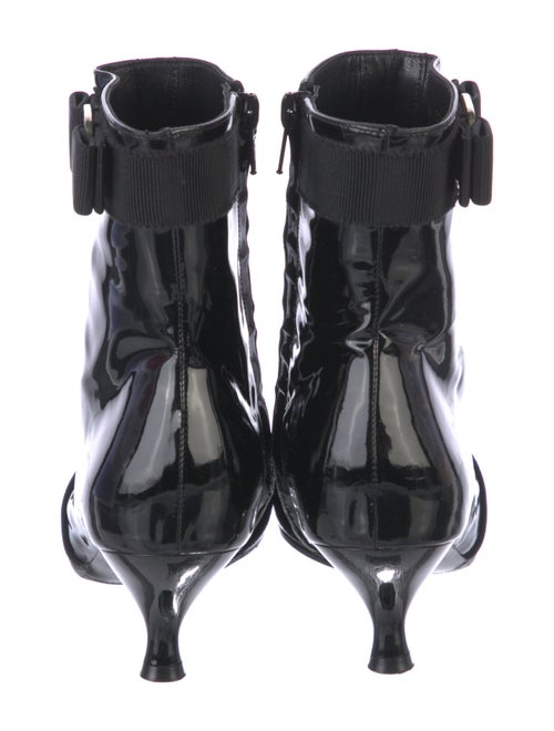 Salvatore Ferragamo Patent Leather Printed Boots