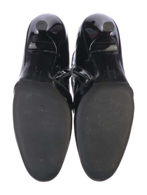 Salvatore Ferragamo Patent Leather Printed Boots