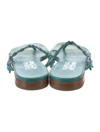 Salvatore Ferragamo Patent Leather Slides