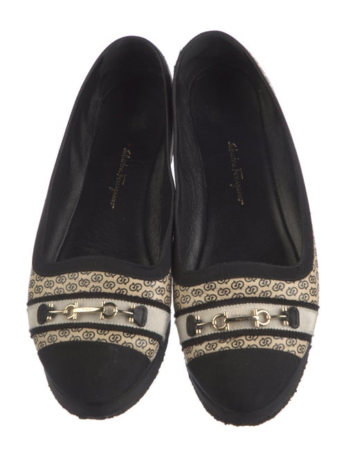 Salvatore Ferragamo Leather Printed Flats