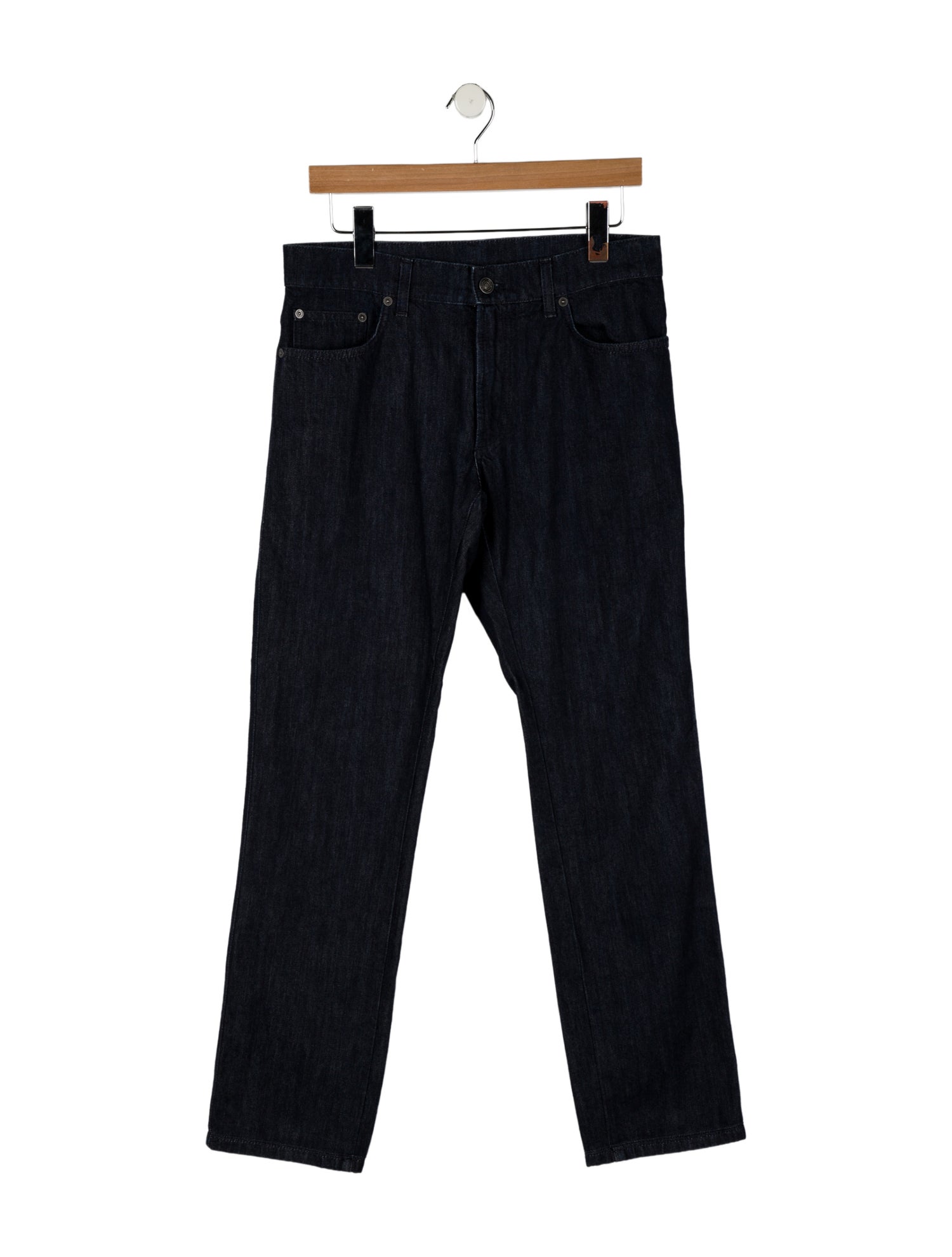 Salvatore Ferragamo Mid-Rise Straight Leg Jeans