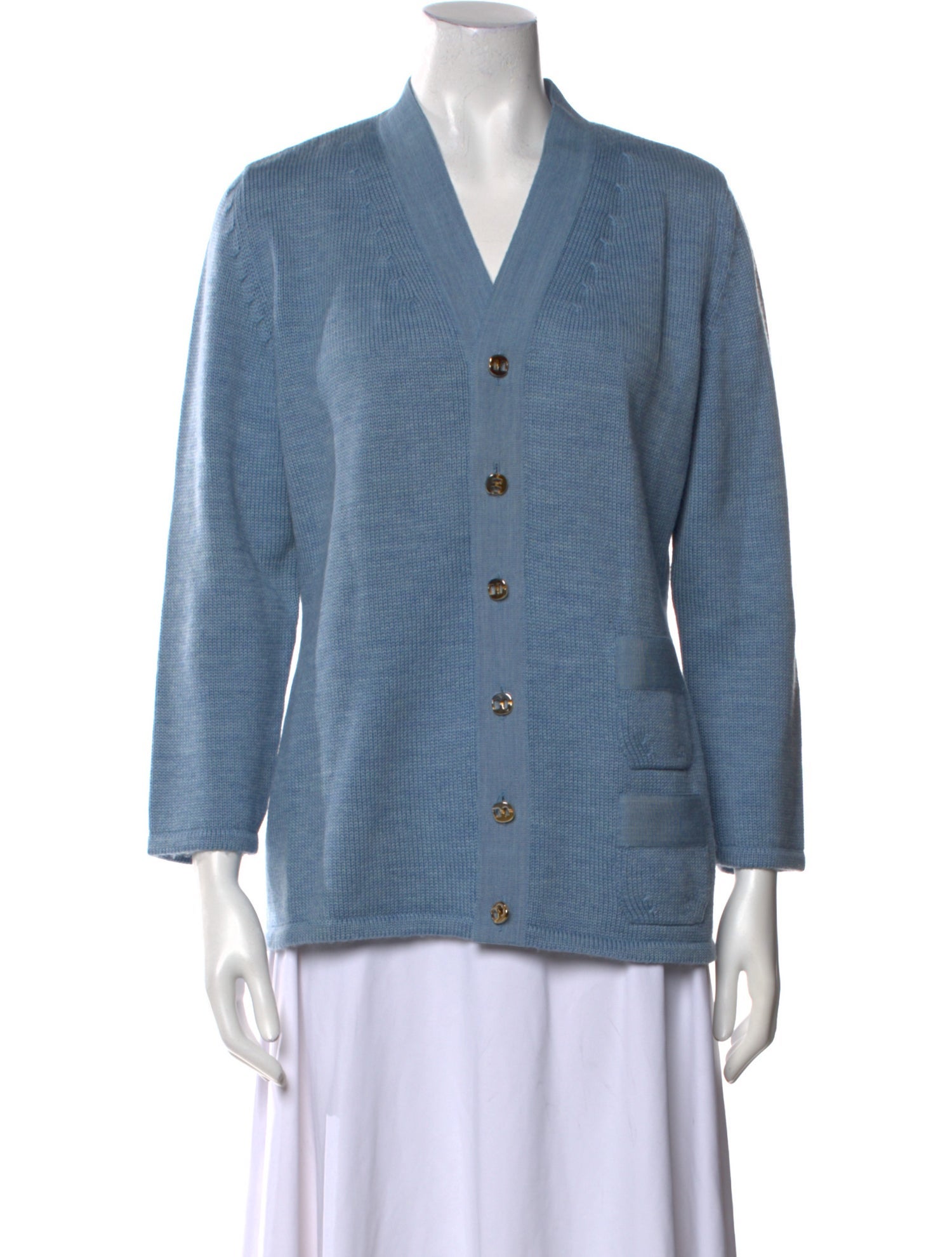 Salvatore Ferragamo Wool V-Neck Sweater