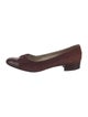 Salvatore Ferragamo Vara Bow Accent Suede Flats