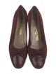 Salvatore Ferragamo Vara Bow Accent Suede Flats