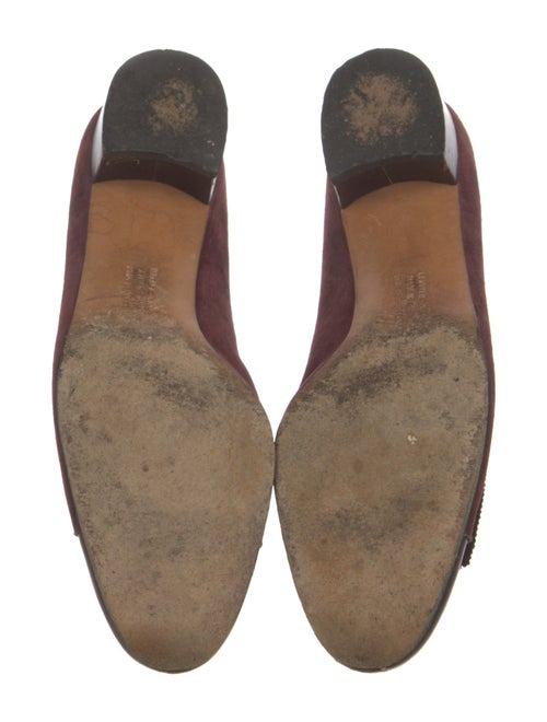 Salvatore Ferragamo Vara Bow Accent Suede Flats