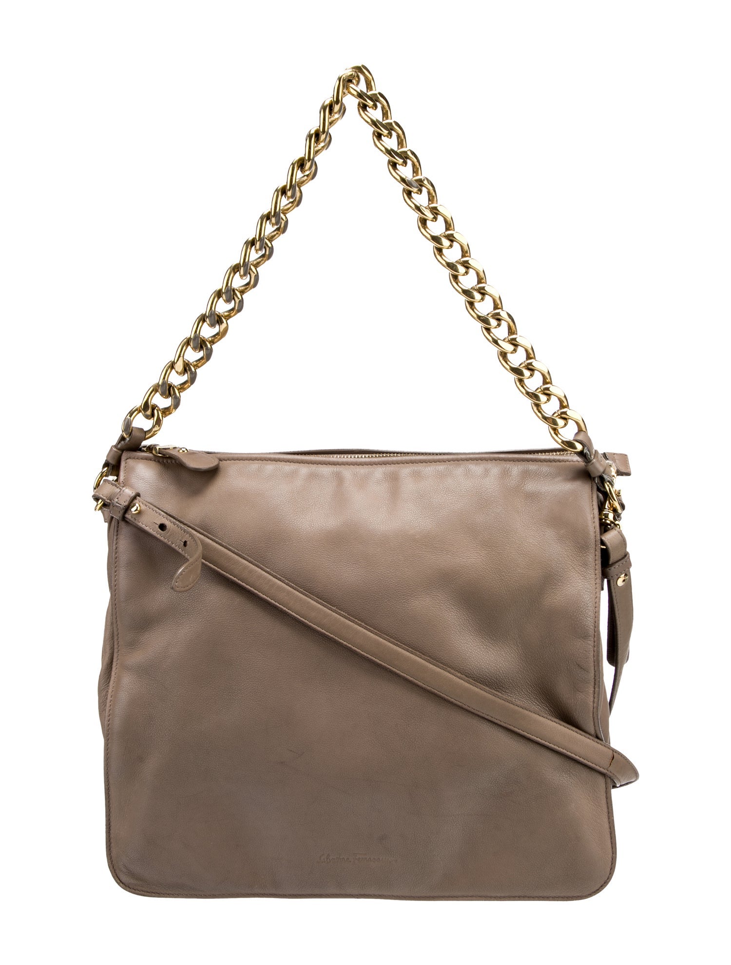 Salvatore Ferragamo Leather Top Handle Bag
