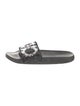 Salvatore Ferragamo Rubber Crystal Embellishments Slides