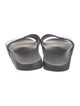 Salvatore Ferragamo Rubber Crystal Embellishments Slides