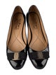 Salvatore Ferragamo Vara Bow Accent Patent Leather Ballet Flats
