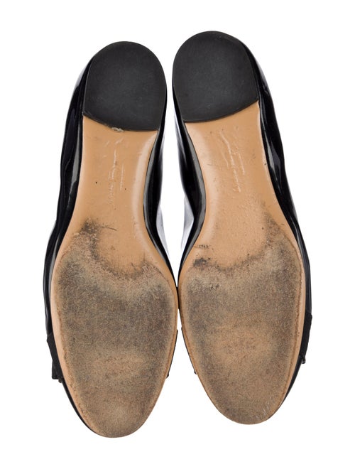 Salvatore Ferragamo Vara Bow Accent Patent Leather Ballet Flats