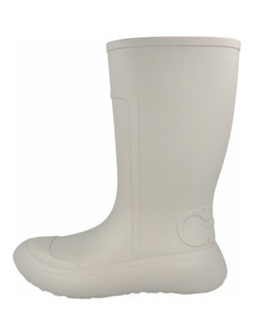 Salvatore Ferragamo Boots Gancini Logo PVC Rain US8 | 8