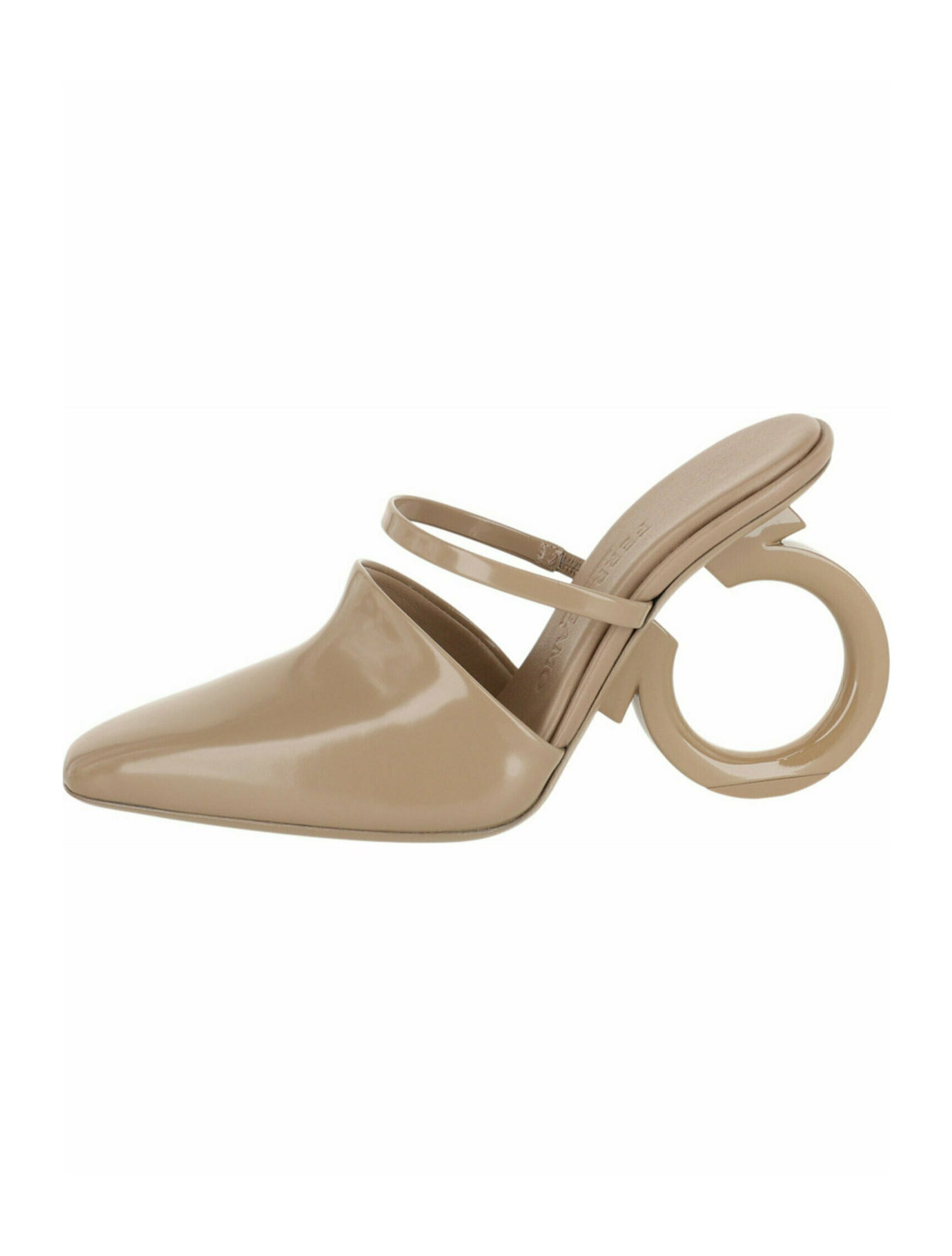 Salvatore Ferragamo Gancini Calf Leather Logo Pumps w/ Tags