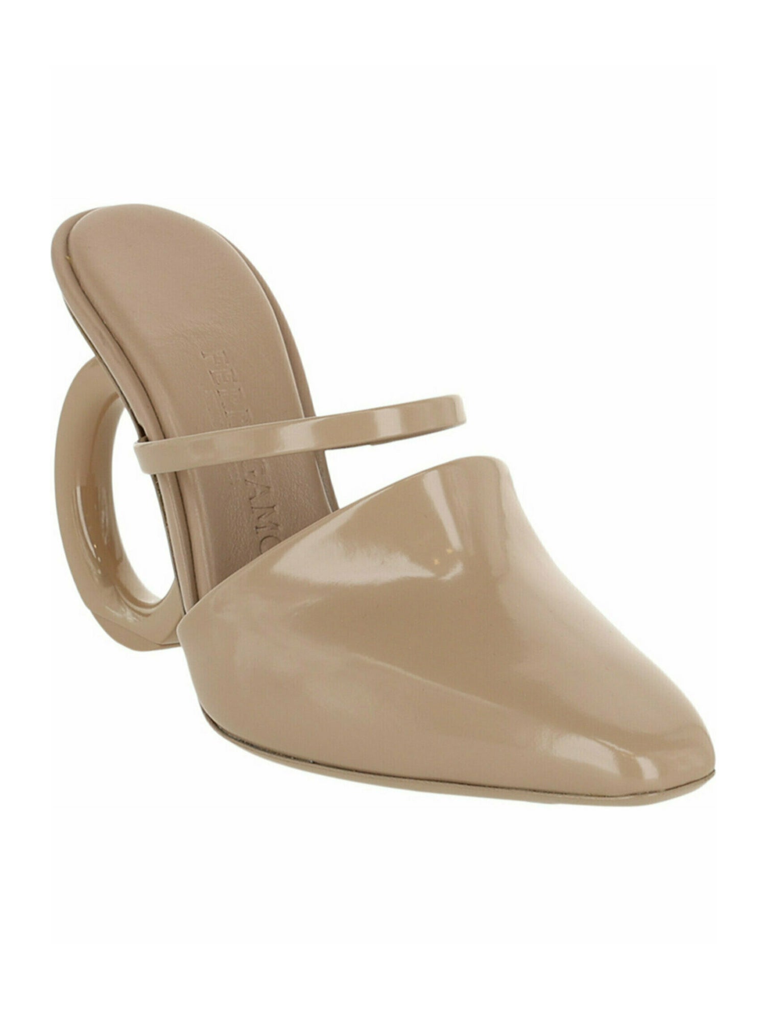 Salvatore Ferragamo Gancini Calf Leather Logo Pumps w/ Tags