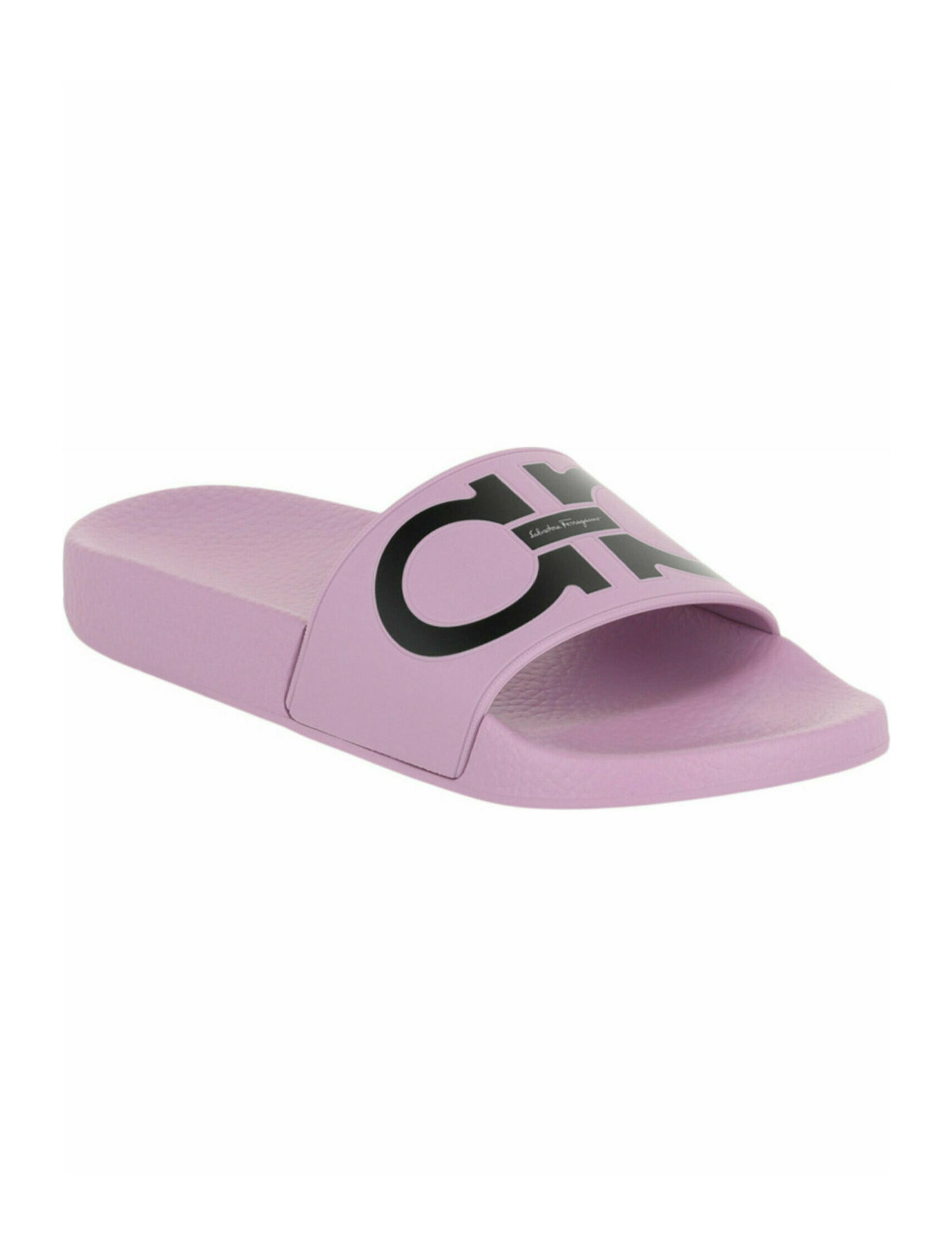 Salvatore Ferragamo Gancini Logo PVC Slides w/ Tags