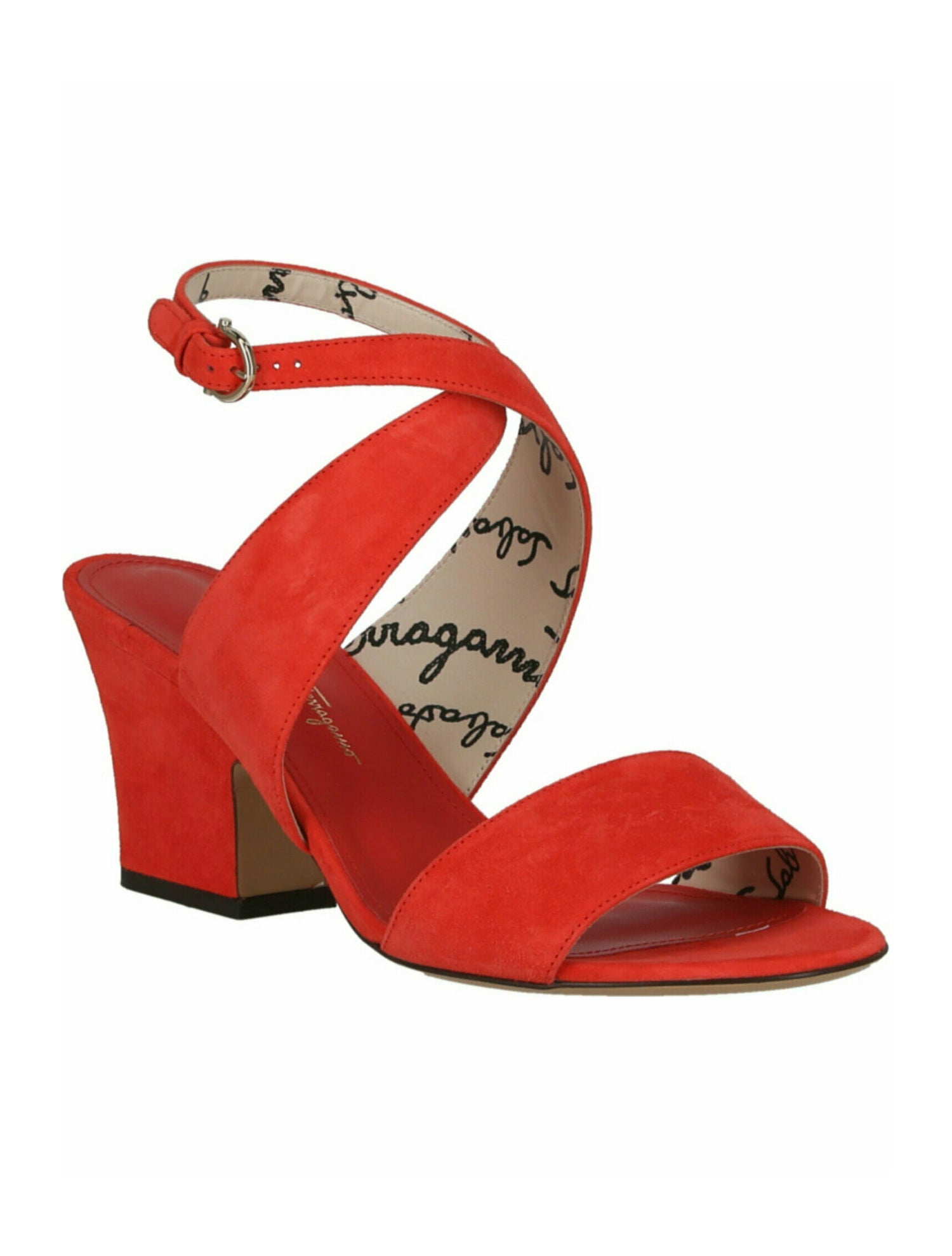 Salvatore Ferragamo Suede Solid Sandals w/ Tags