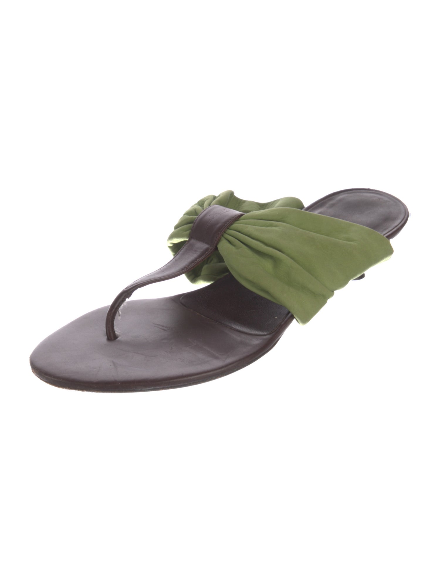 Salvatore Ferragamo Leather Slides