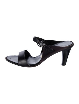 Salvatore Ferragamo Leather Slides