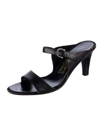 Salvatore Ferragamo Leather Slides