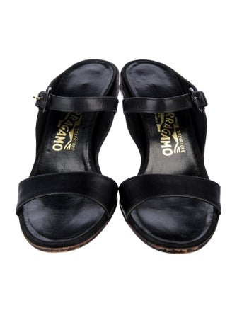 Salvatore Ferragamo Leather Slides