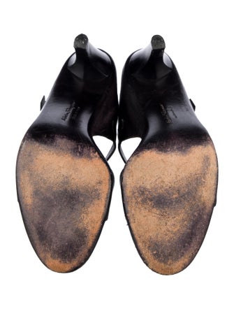 Salvatore Ferragamo Leather Slides