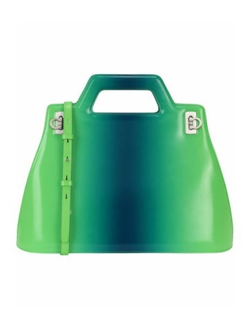 Salvatore Ferragamo Handle Bags Colorblock Pattern Top Bag