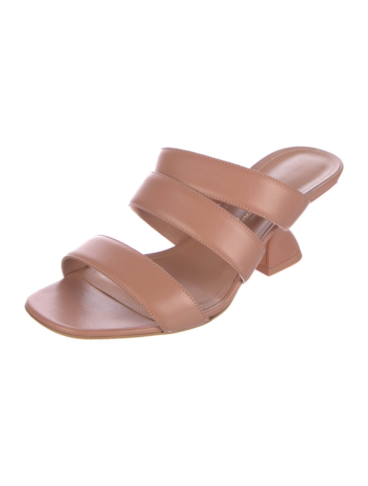 Salvatore Ferragamo Leather Slides