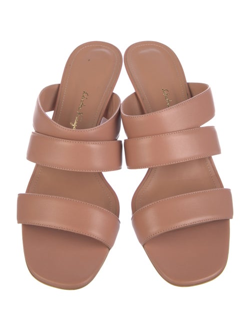 Salvatore Ferragamo Leather Slides
