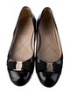 Salvatore Ferragamo Vara Bow Accent Patent Leather Ballet Flats