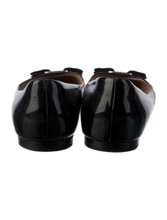 Salvatore Ferragamo Vara Bow Accent Patent Leather Ballet Flats
