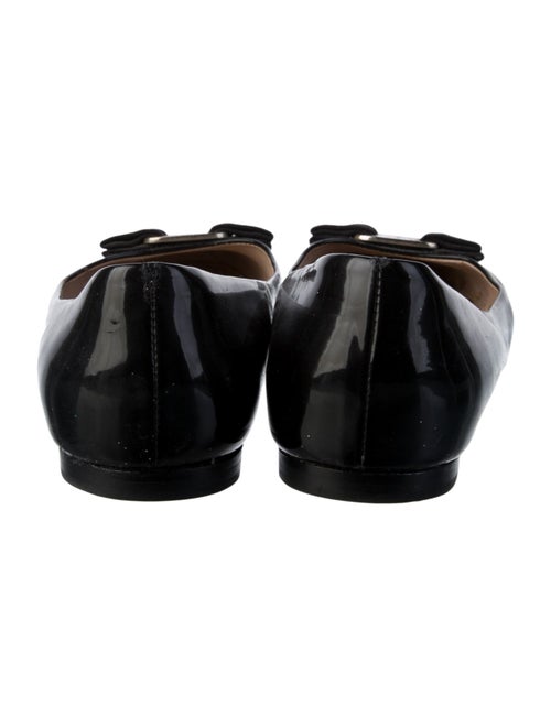 Salvatore Ferragamo Vara Bow Accent Patent Leather Ballet Flats