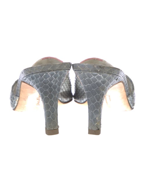 Salvatore Ferragamo Snakeskin Animal Print Slides