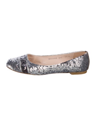 Salvatore Ferragamo Sequins Sequin Embellishments Ballet Flats